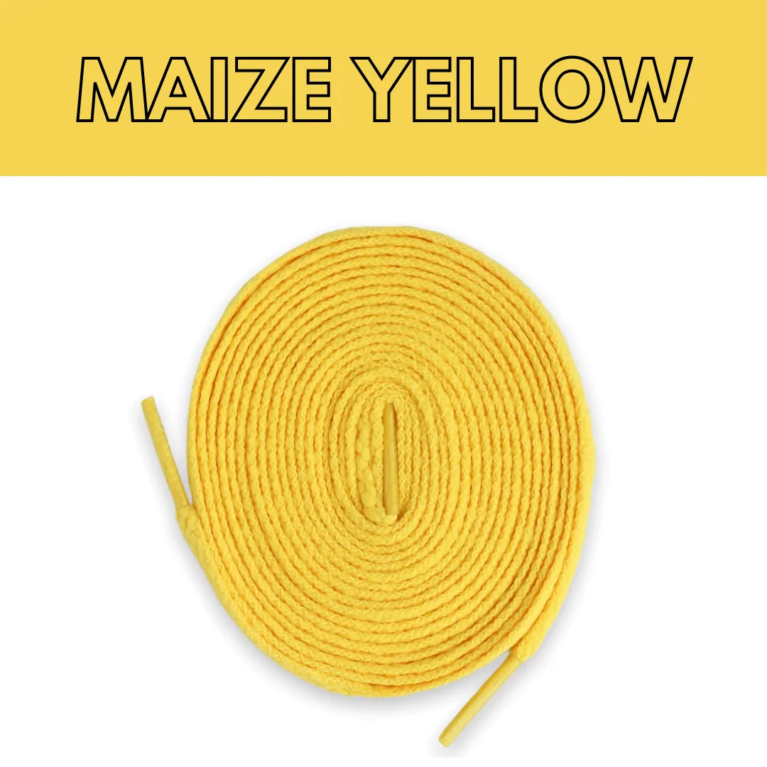 Jordan 1 Laces Basics Flat Thin - Varsity Maize Yellow Laces