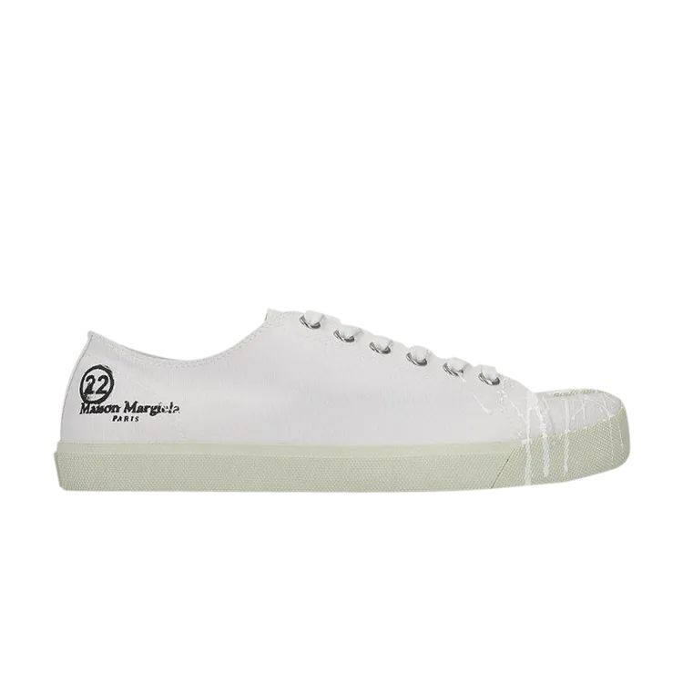 Maison Margiela Tabi Canvas Low 'White Spill' sneakers, white