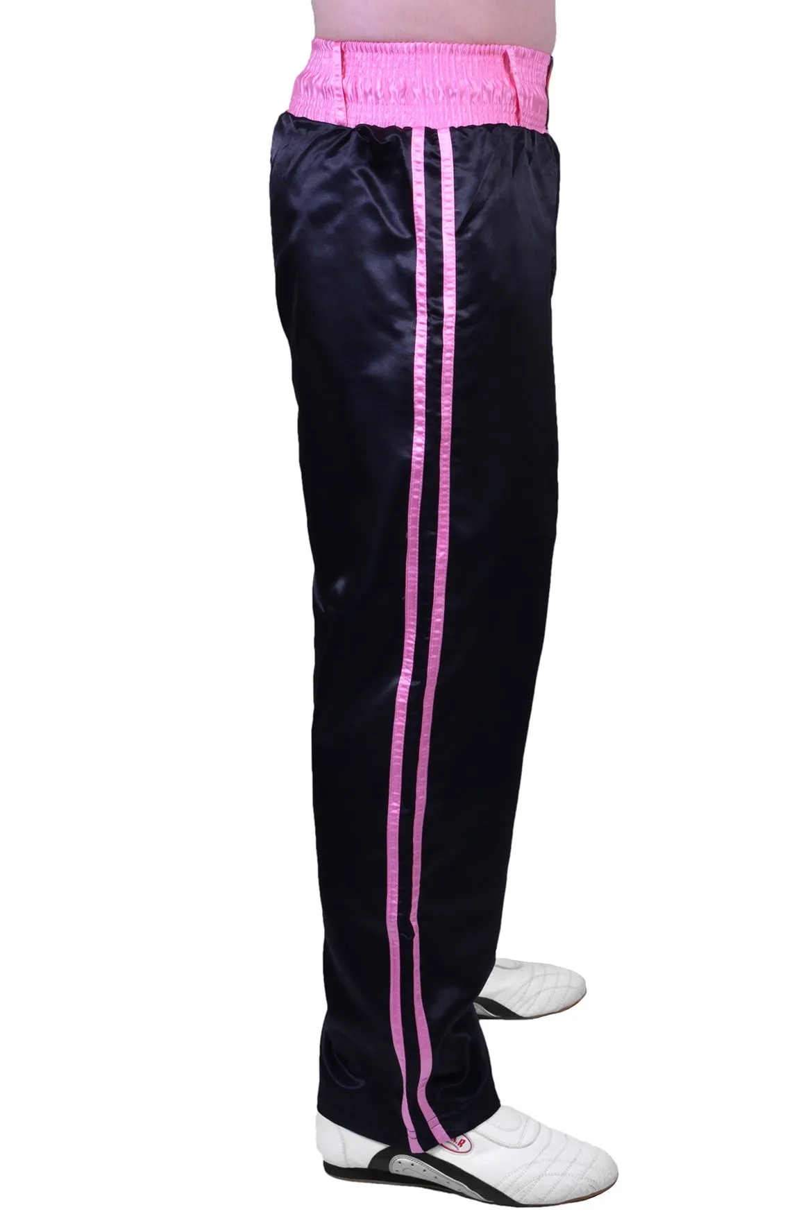 MAR-089F | Full Contact Black Pink Kickboxing & Freestyle Trousers