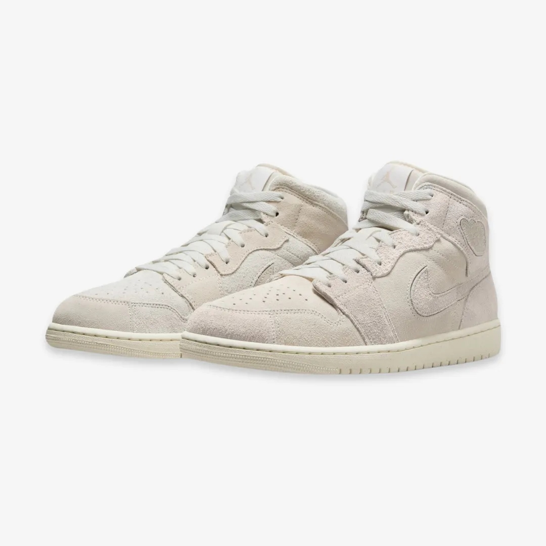 mens jordan 1 mid se craft (pale ivory/sail)