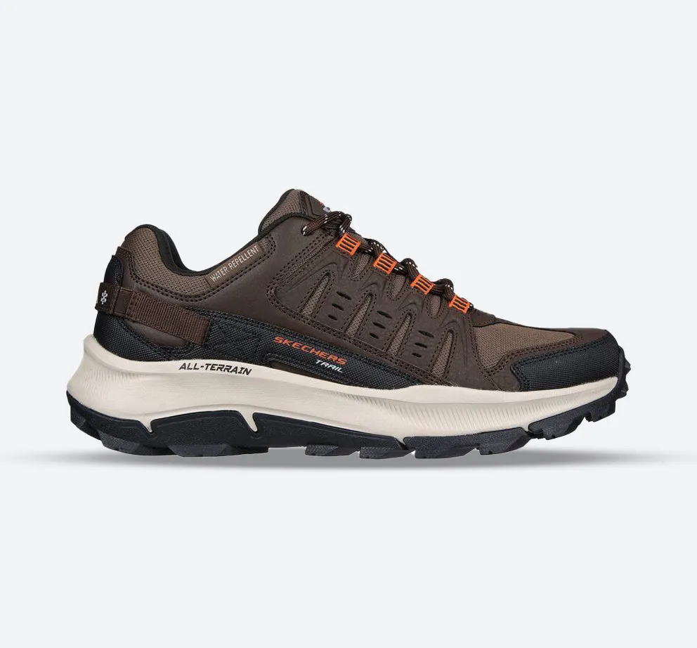 Men's Wide Fit Skechers 237501 Equalizer 5.0 Trail-Solix Walking Sneakers - Brown/Orange