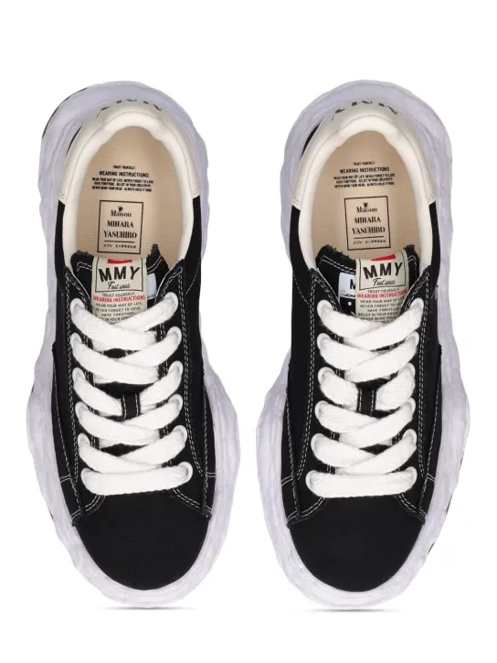 Mihara Yasuhiro   Charles canvas low top sneakers 