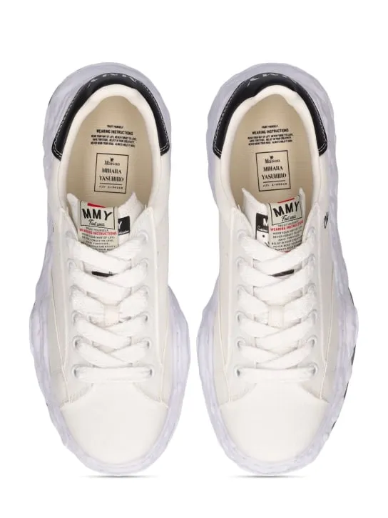 Mihara Yasuhiro   Charles canvas low top sneakers 