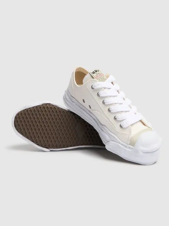 Mihara Yasuhiro   Hank canvas low sneakers 