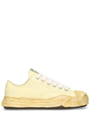 Mihara Yasuhiro   Hank canvas low top sneakers 