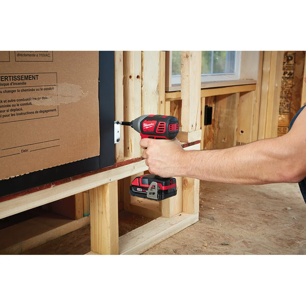 Milwaukee 2656-22CT M18 Cordless 1/4" Hex Impact Driver Tool Kit