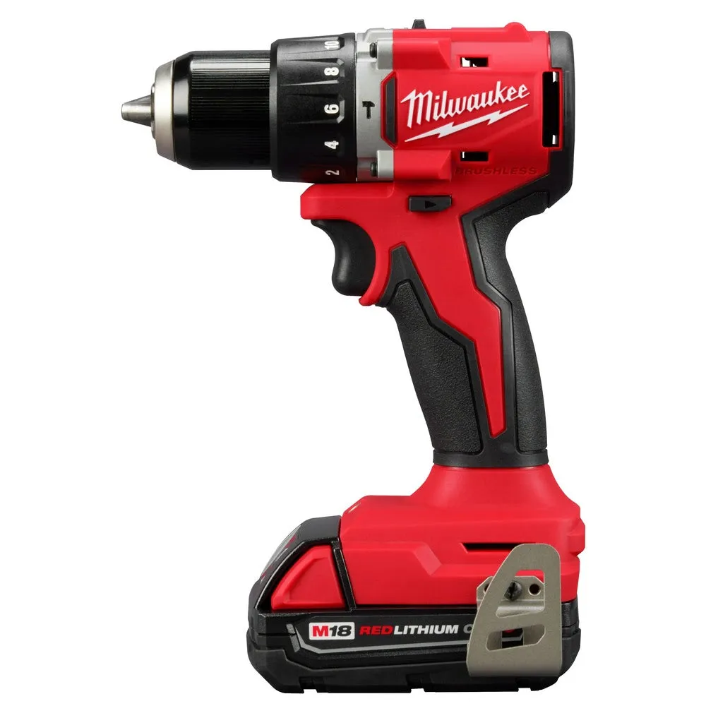 Milwaukee 3602-22CT M18 Compact Brushless 1/2" Hammer Drill/Driver Kit