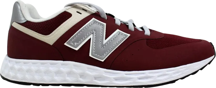 New Balance 574 Fresh Foam Heritage 'Burgundy' Sneakers, Red