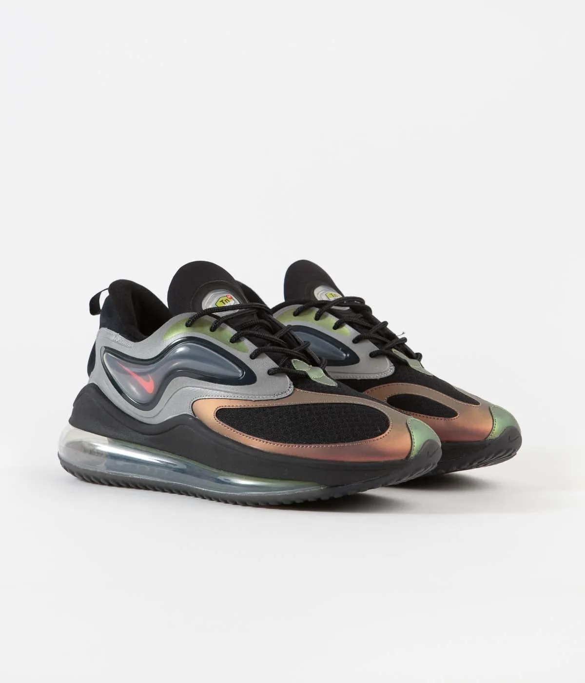 Nike Air Max Zephyr EOI Shoes - Metallic Silver / Bright Crimson - Black