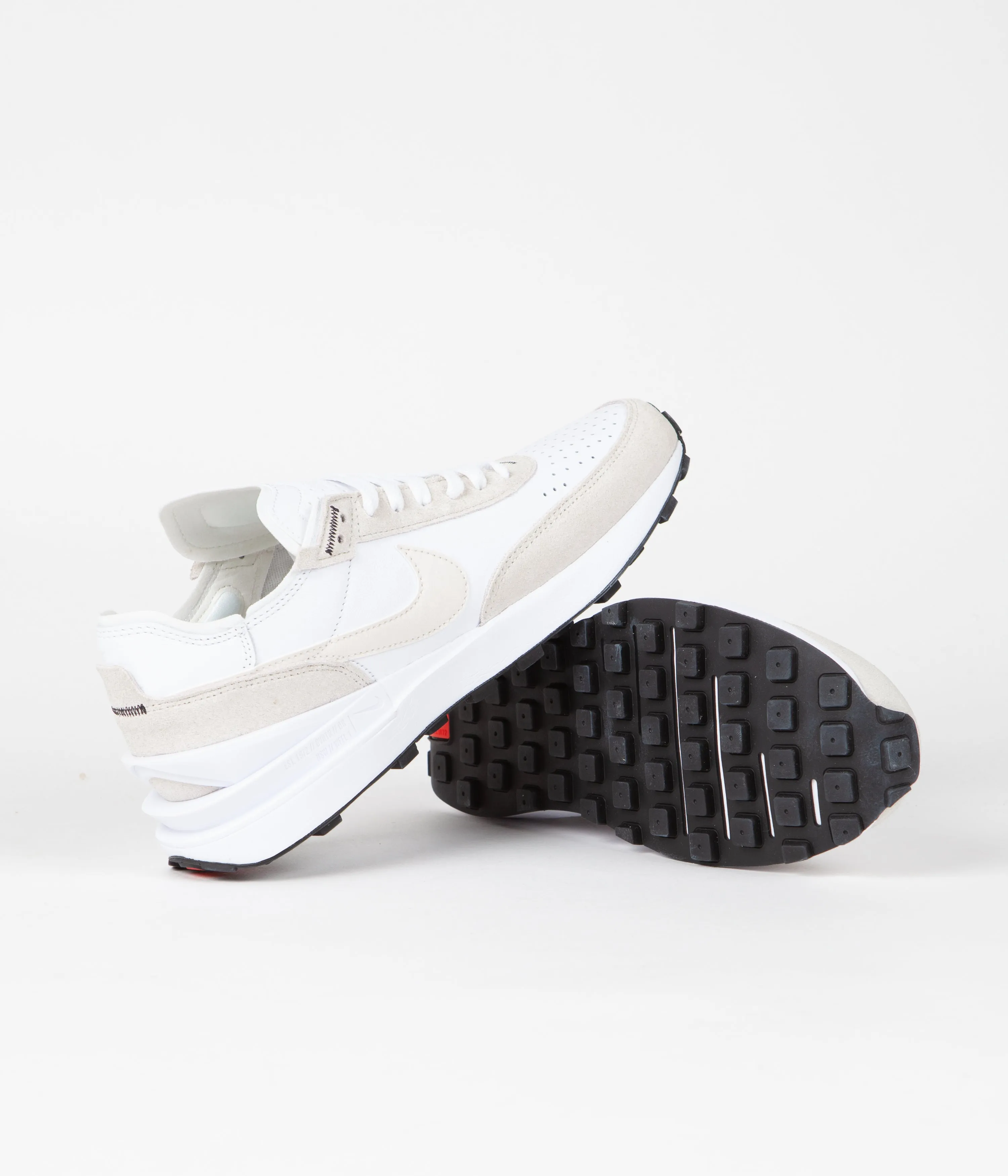 Nike Waffle One Leather Shoes - White / Phantom - Summit White - Black