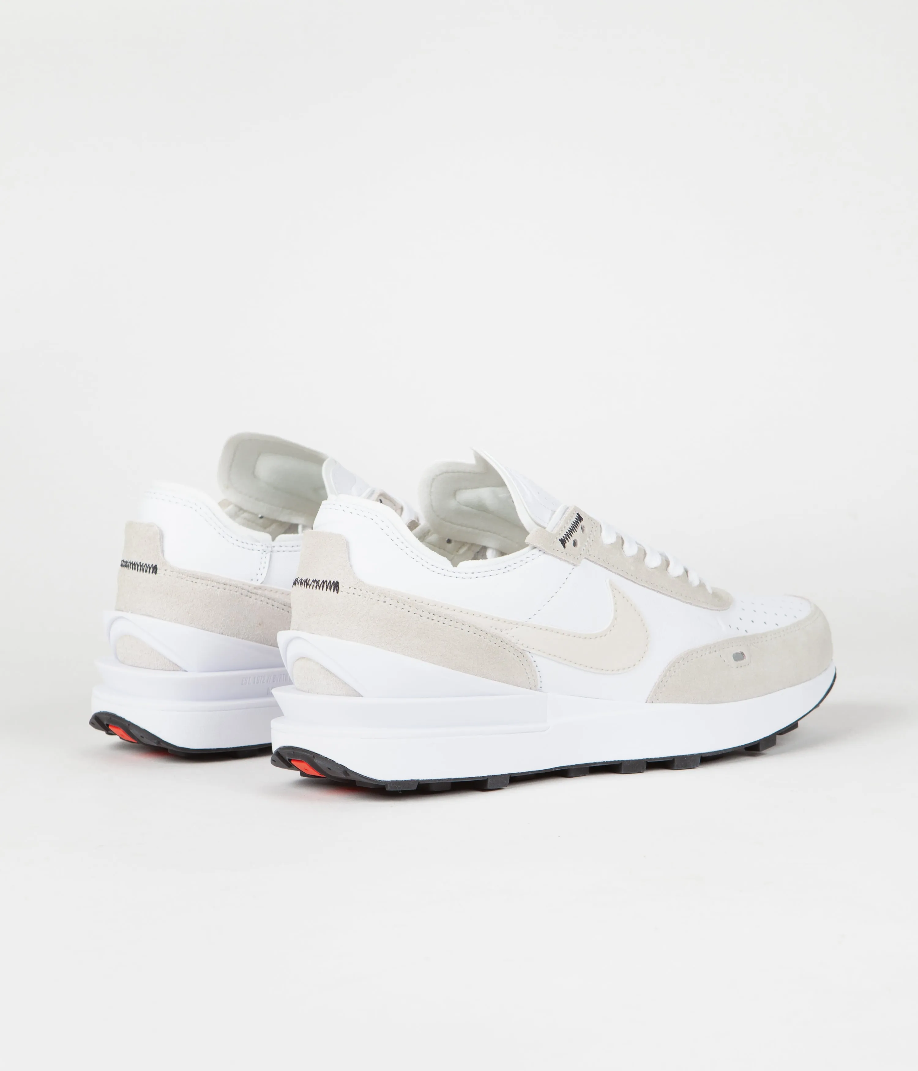 Nike Waffle One Leather Shoes - White / Phantom - Summit White - Black