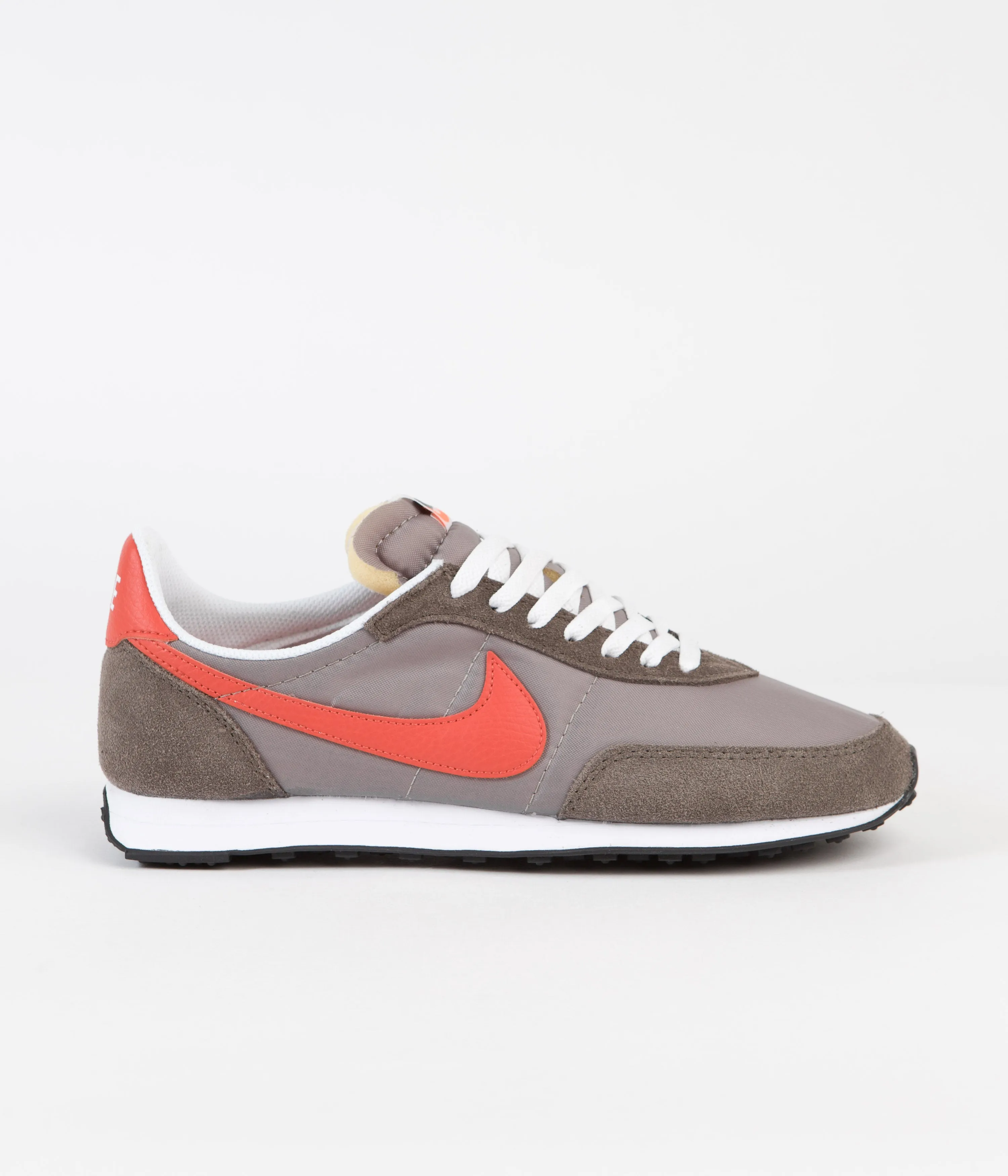 Nike Waffle Trainer 2 Shoes - Moon Fossil / Team Orange - Ironstone - Sail