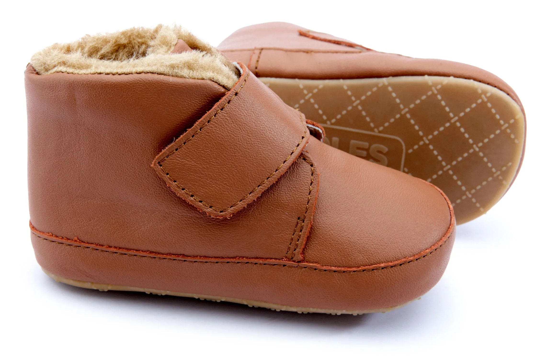 Old Soles Boy's & Girl's 0044R Shloofy Sneaker Booties - Tan