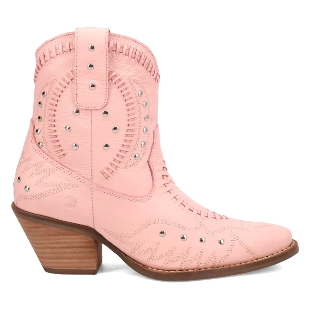 Online Exclusive | Dingo | Precious Leather Bootie in Pink **PREORDER