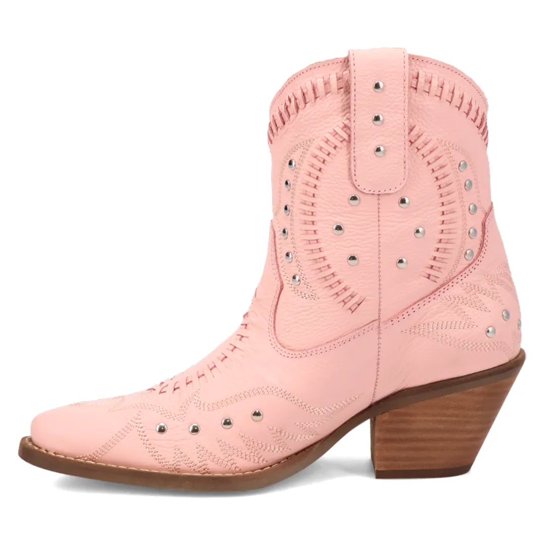 Online Exclusive | Dingo | Precious Leather Bootie in Pink **PREORDER