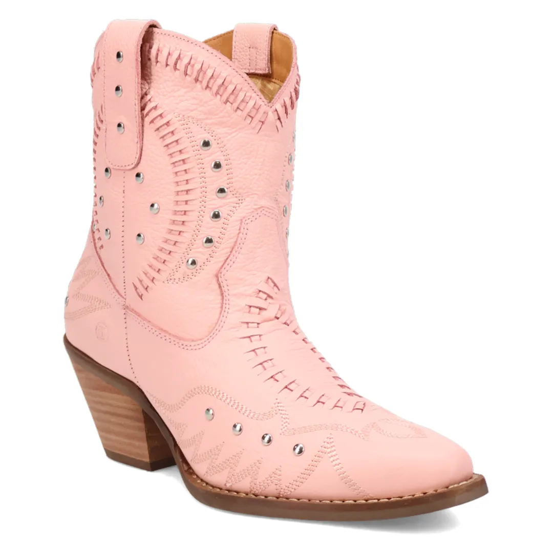 Online Exclusive | Dingo | Precious Leather Bootie in Pink **PREORDER