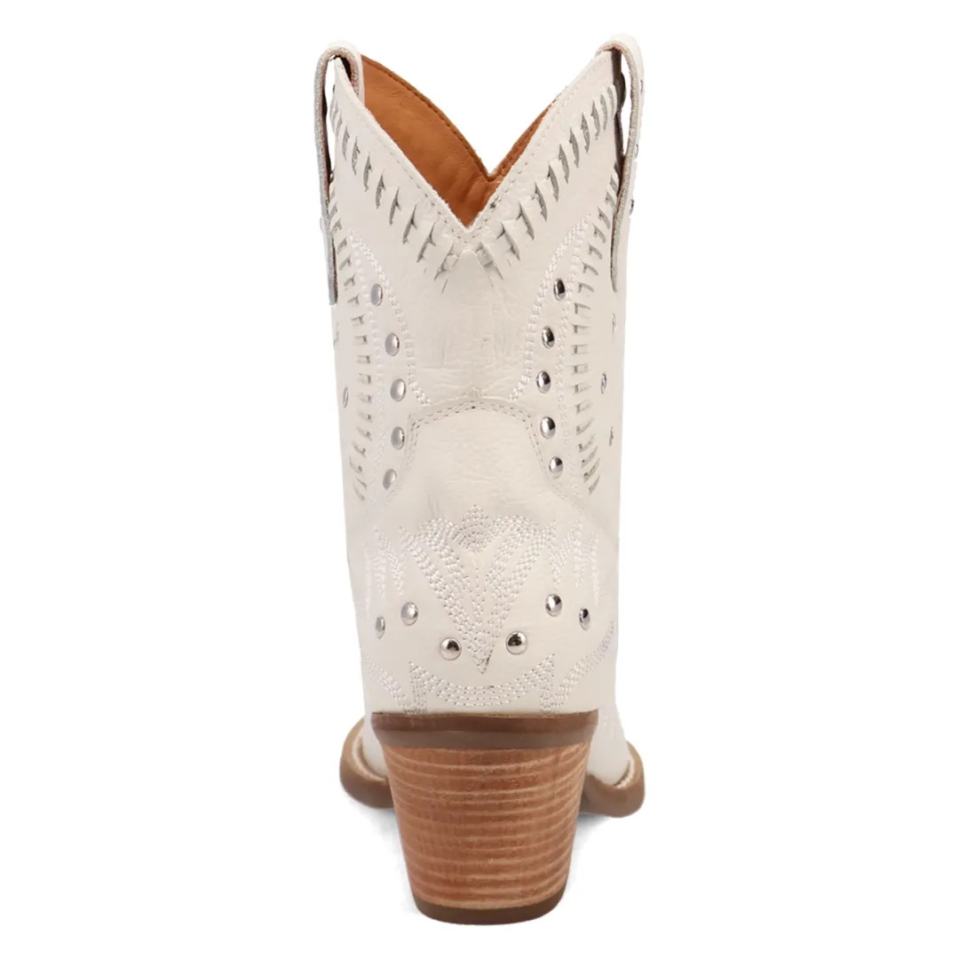 Online Exclusive | Dingo | Precious Leather Bootie in White **PREORDER