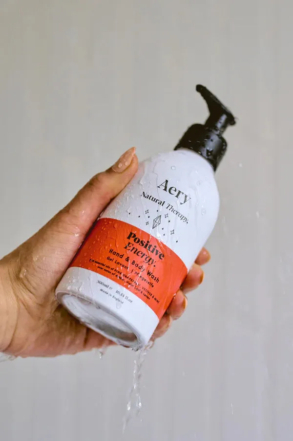 Positive Energy Hand & Body Wash- Pink Grapefruit Vetiver and Mint- Aery Living