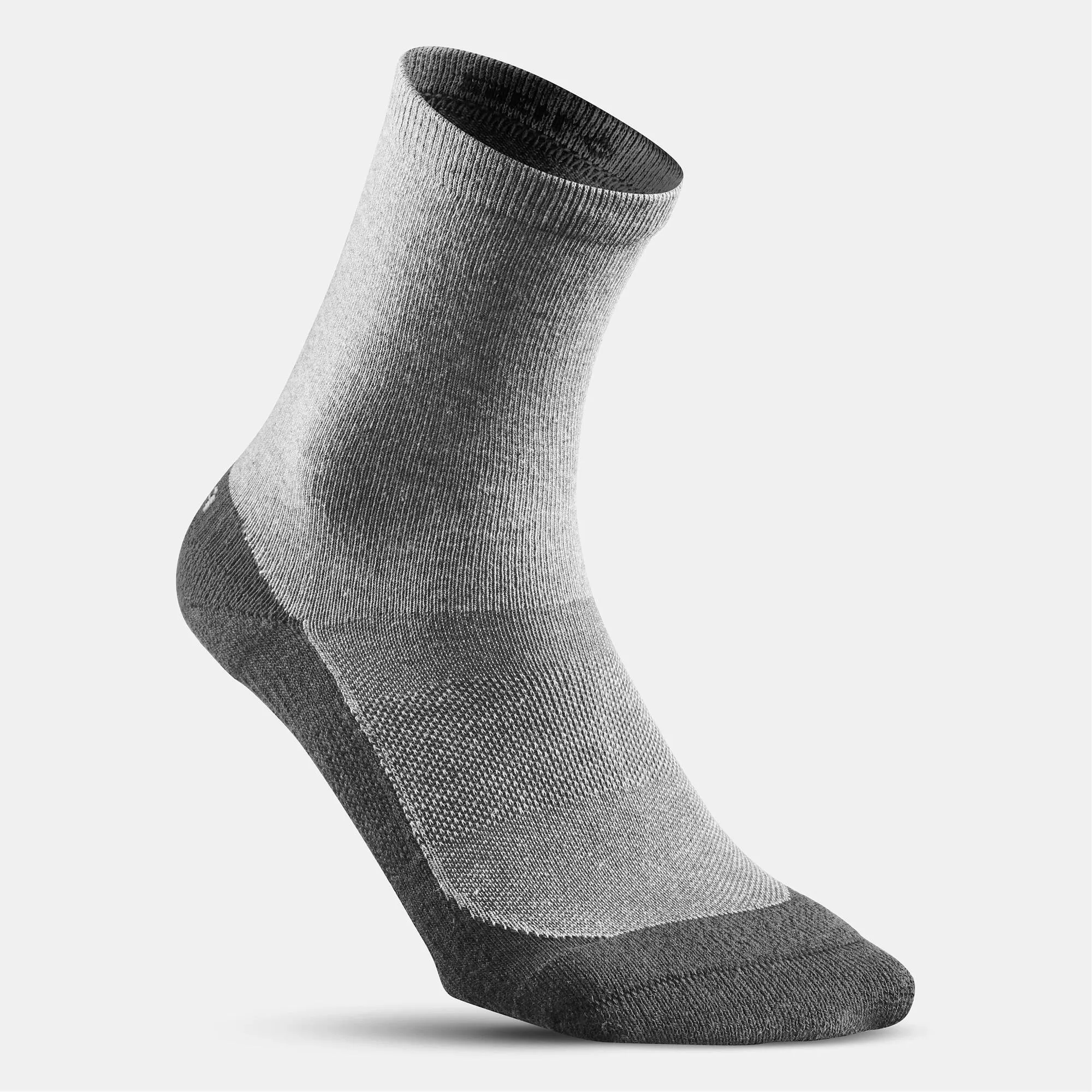 Quechua Sock Hike 50 High - Pack of 2 pairs - Grey