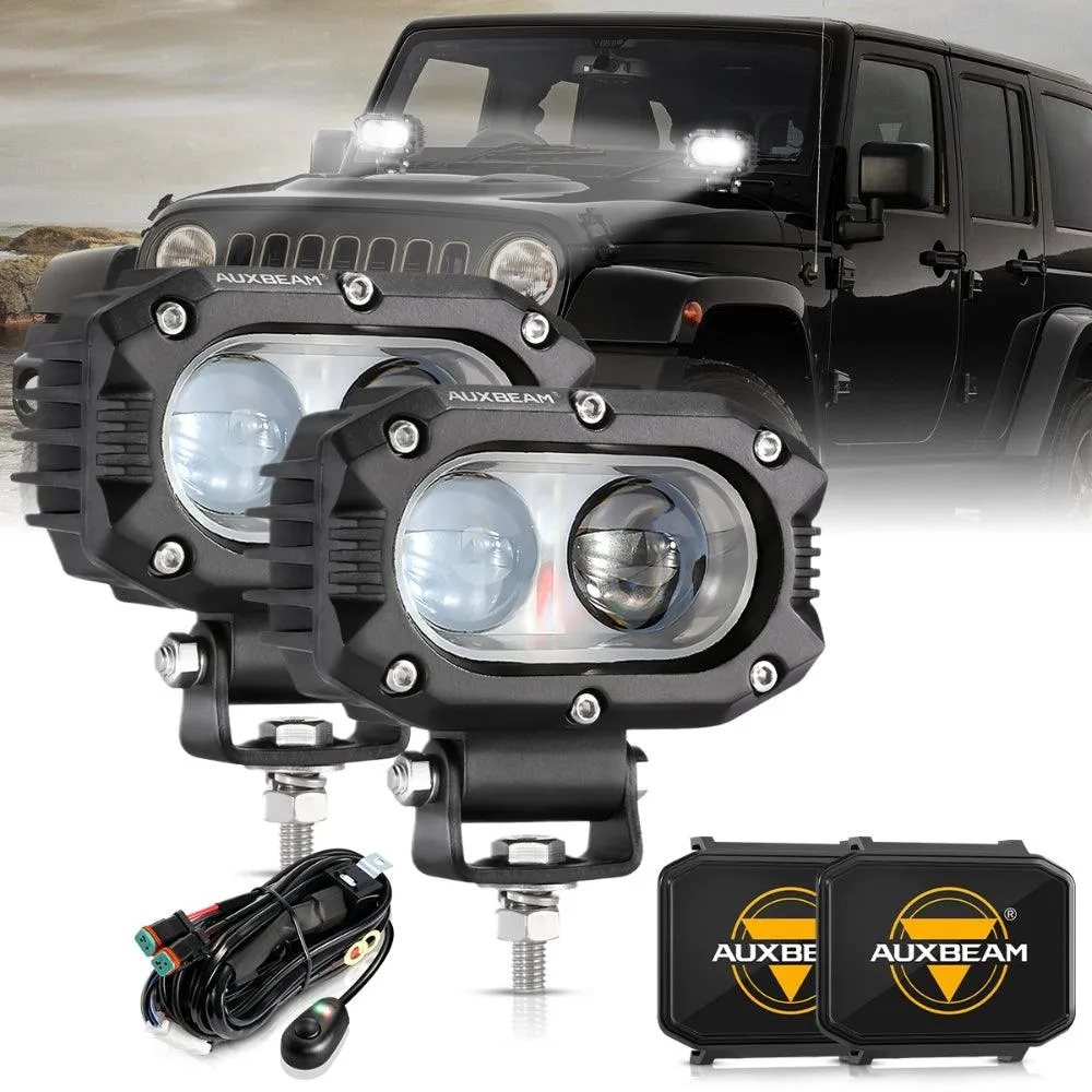 R4 Series | 4 Inch 60W Spot Beam LED Pods Light White Driving Light