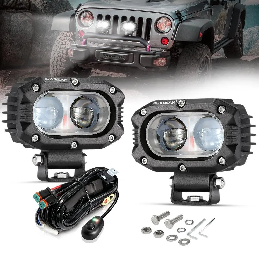 R4 Series | 4 Inch 60W Spot Beam LED Pods Light White Driving Light