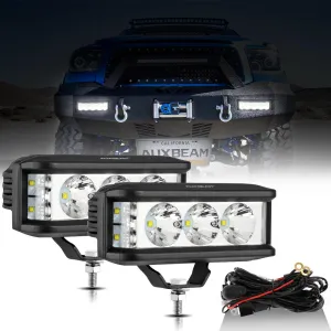 R5 Series | 5 Inch 68W White Square Side Shooter Spot Beam LED Pod Lights LED Light Bar