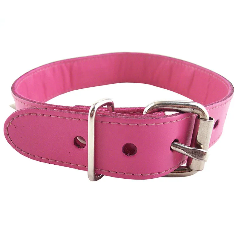 Rouge Garments Pink Studded ORing Studded Collar