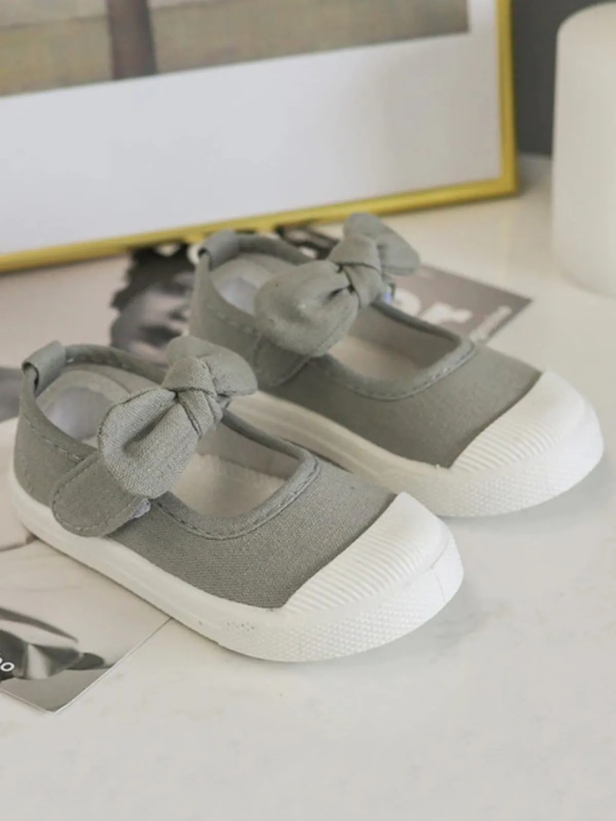 Simply Charming Plain Canvas Bowknot Sneakers by Liv and Mia