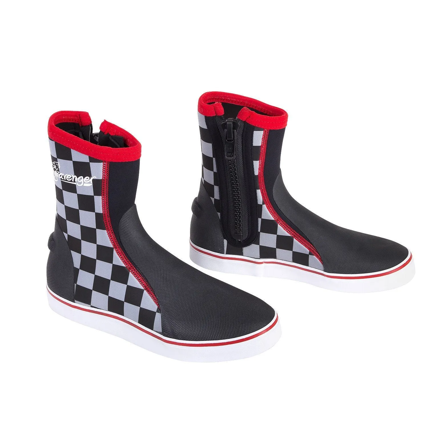 Tall Atlantis Dive Boots - Checkerboard