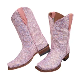 Tanner Mark Pink Unicorn Boots