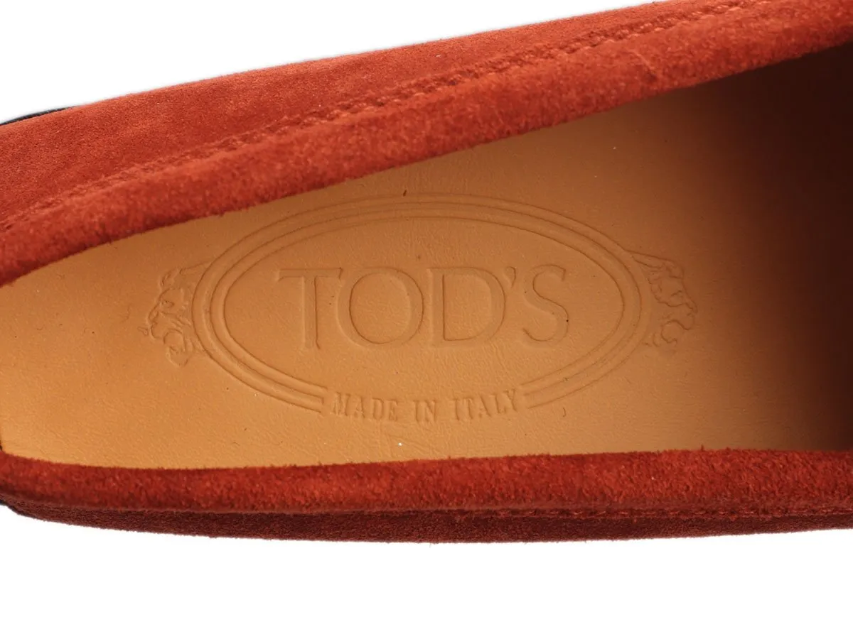 Tod's Rust Suede Loafers