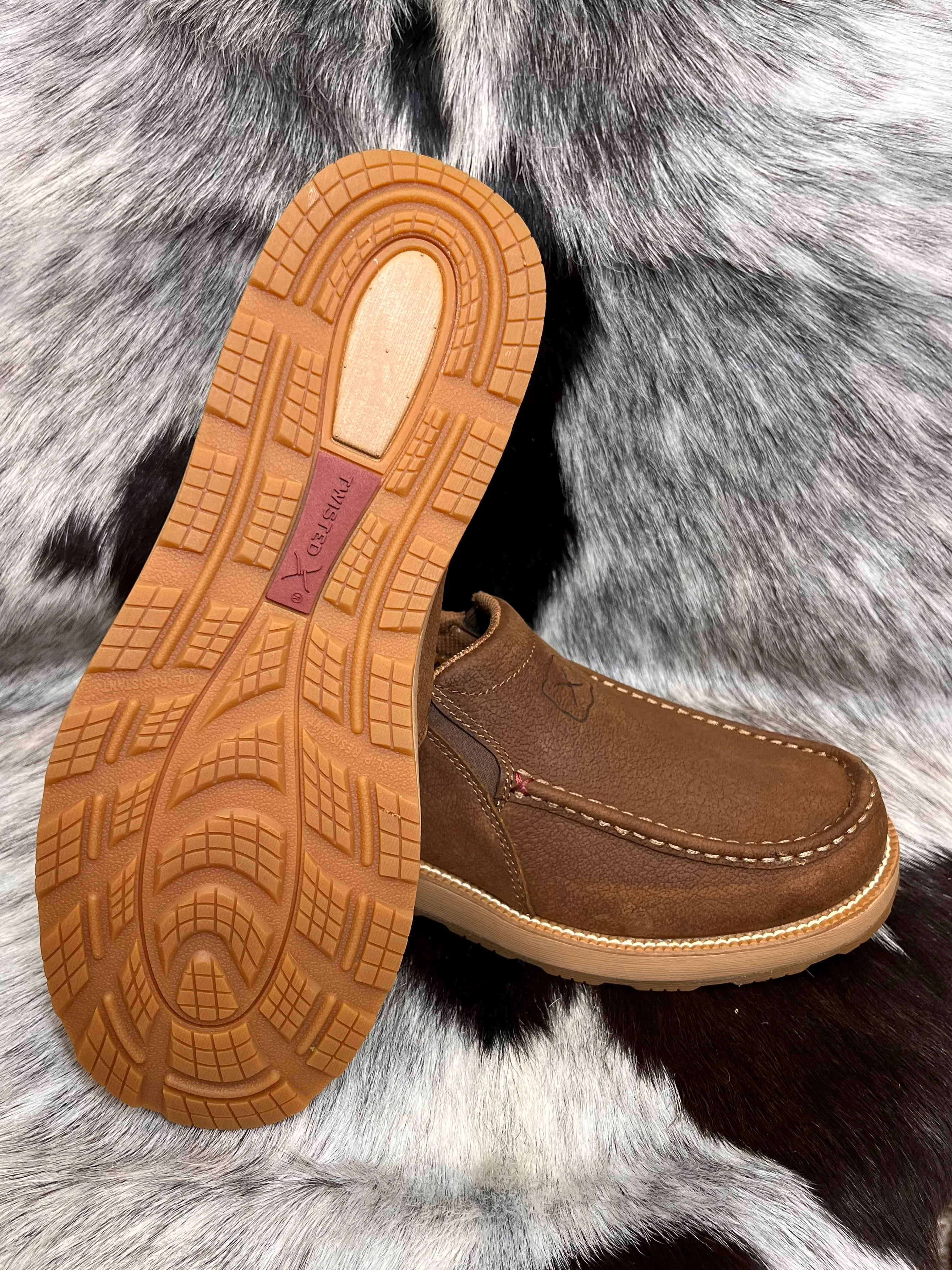 Twisted X Men’s Tawny Brown CellStretch® Driving Moc MCAX004