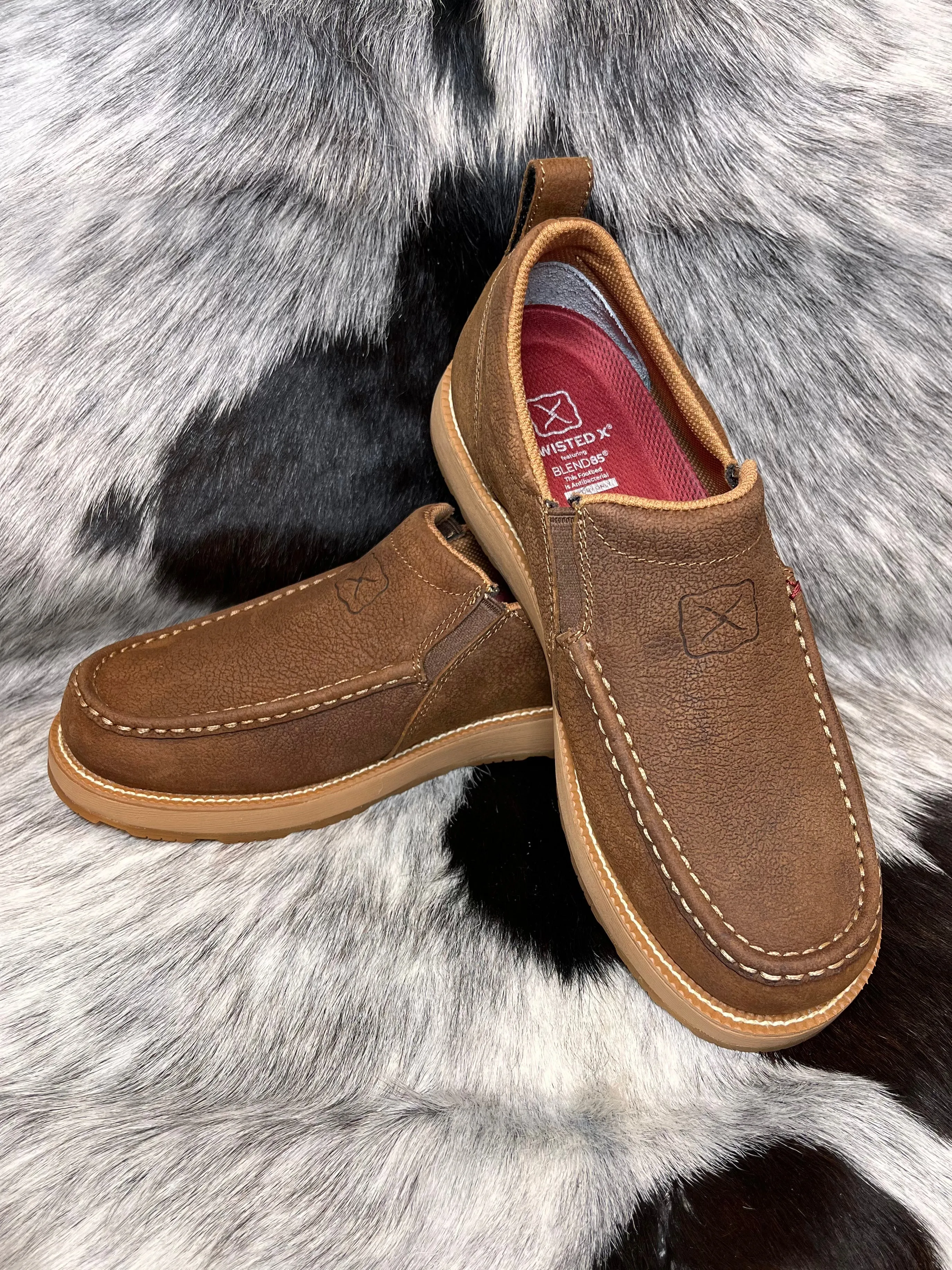 Twisted X Men’s Tawny Brown CellStretch® Driving Moc MCAX004