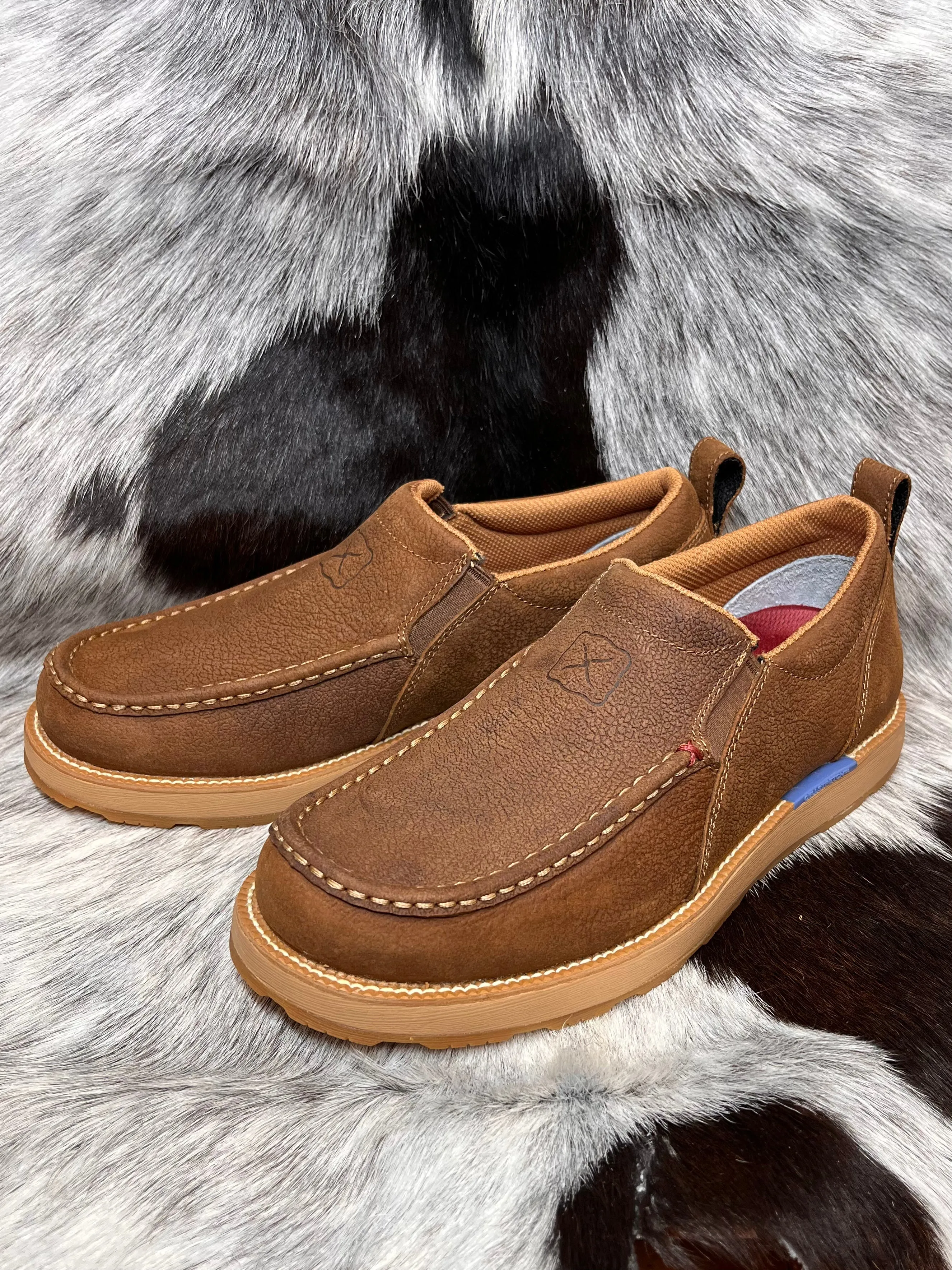 Twisted X Men’s Tawny Brown CellStretch® Driving Moc MCAX004