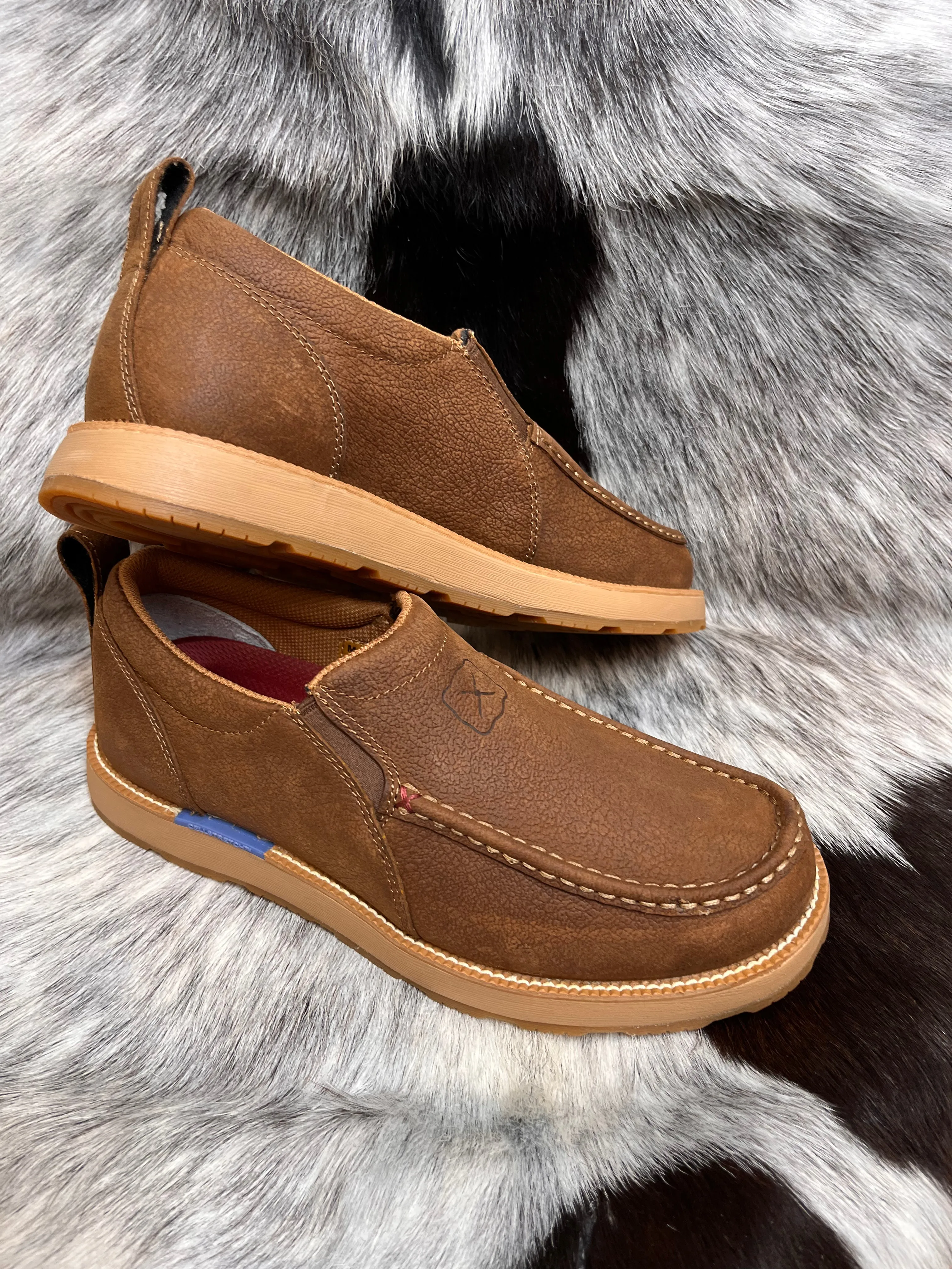 Twisted X Men’s Tawny Brown CellStretch® Driving Moc MCAX004