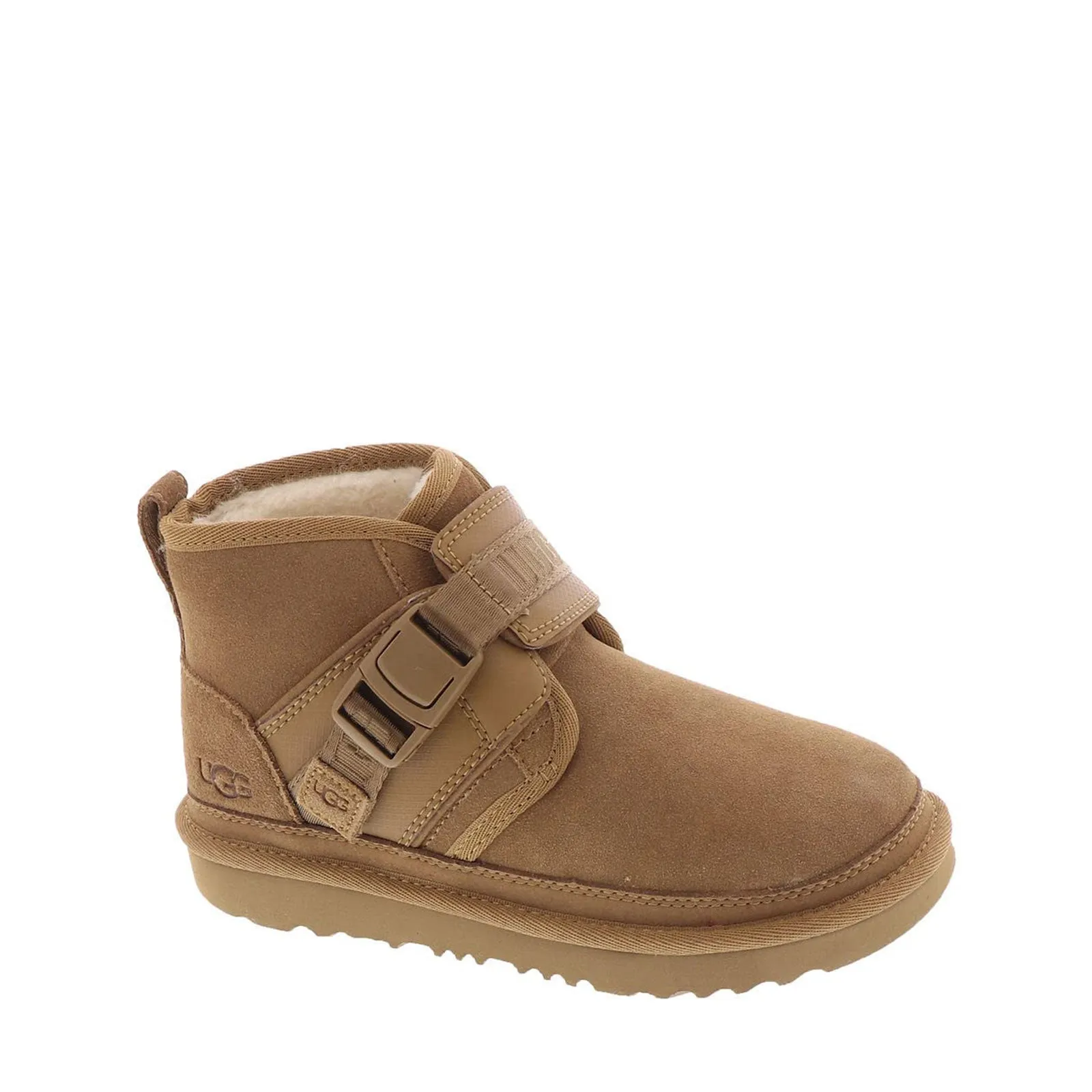 UGG Unisex-Child Neumel Snapback Boot, Chestnut