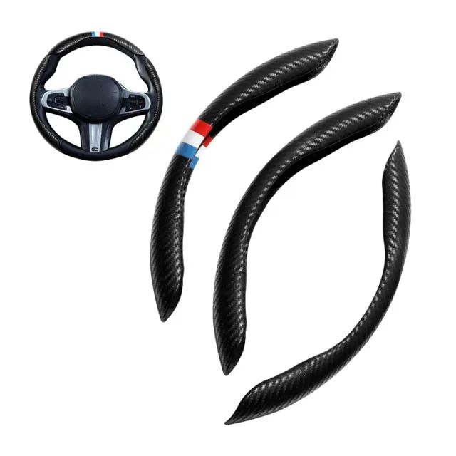 Universal Non-Slip Carbon Fiber Car Wheel Cover