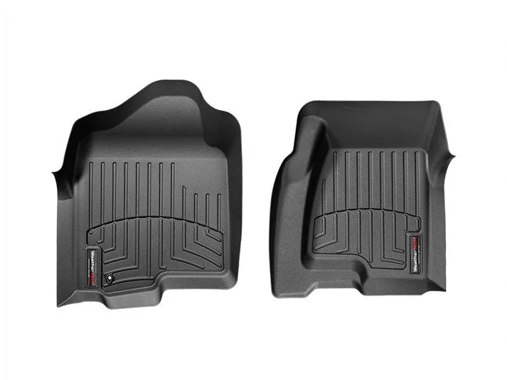 Weathertech® • 440031 • FloorLiner • Molded Floor Liners • Black • First Row • Chevy Silverado / GMC Sierra 1500/2500 99-07, 3500 01-07, Suburban/Tahoe/Yukon 00-06 / Cadillac Escalade 02-06