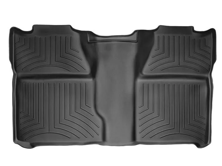 Weathertech® • 440660 • FloorLiner • Molded Floor Liners • Black • Second Row • Chevy Silverado / GMC Sierra 1500 07-13, 2500/3500 07-14