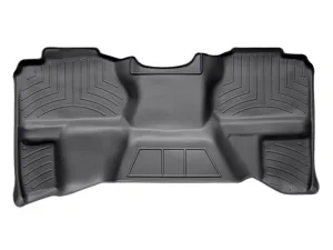 Weathertech® • 440669 • FloorLiner • Molded Floor Liners • Black • Second Row • Chevy Silverado / GMC Sierra 1500/2500/3500 07-13