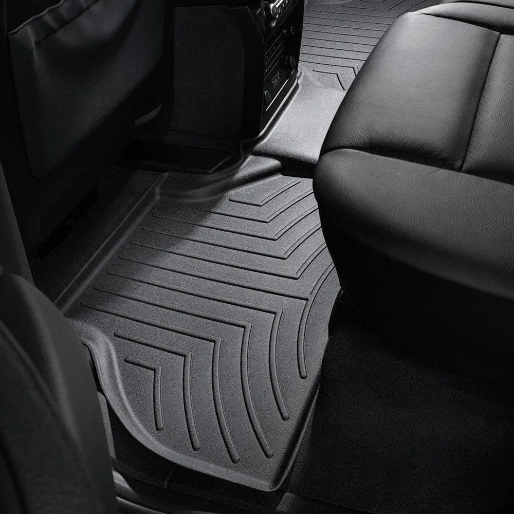 Weathertech® • 440952 • FloorLiner • Molded Floor Liners • Black • Second Row • BMW X5 07-13 / X6 08-14