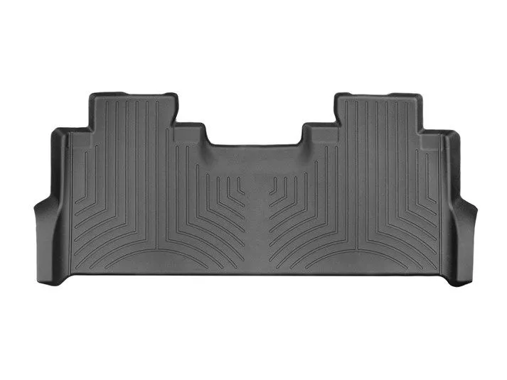 Weathertech® • 4410122 • FloorLiner • Molded Floor Liners • Black • Second Row • Ford F-250/F-350/F-450/F-550 CrewCab (Carpet Bucket Seats Under Seat Storage opts.) 17-22