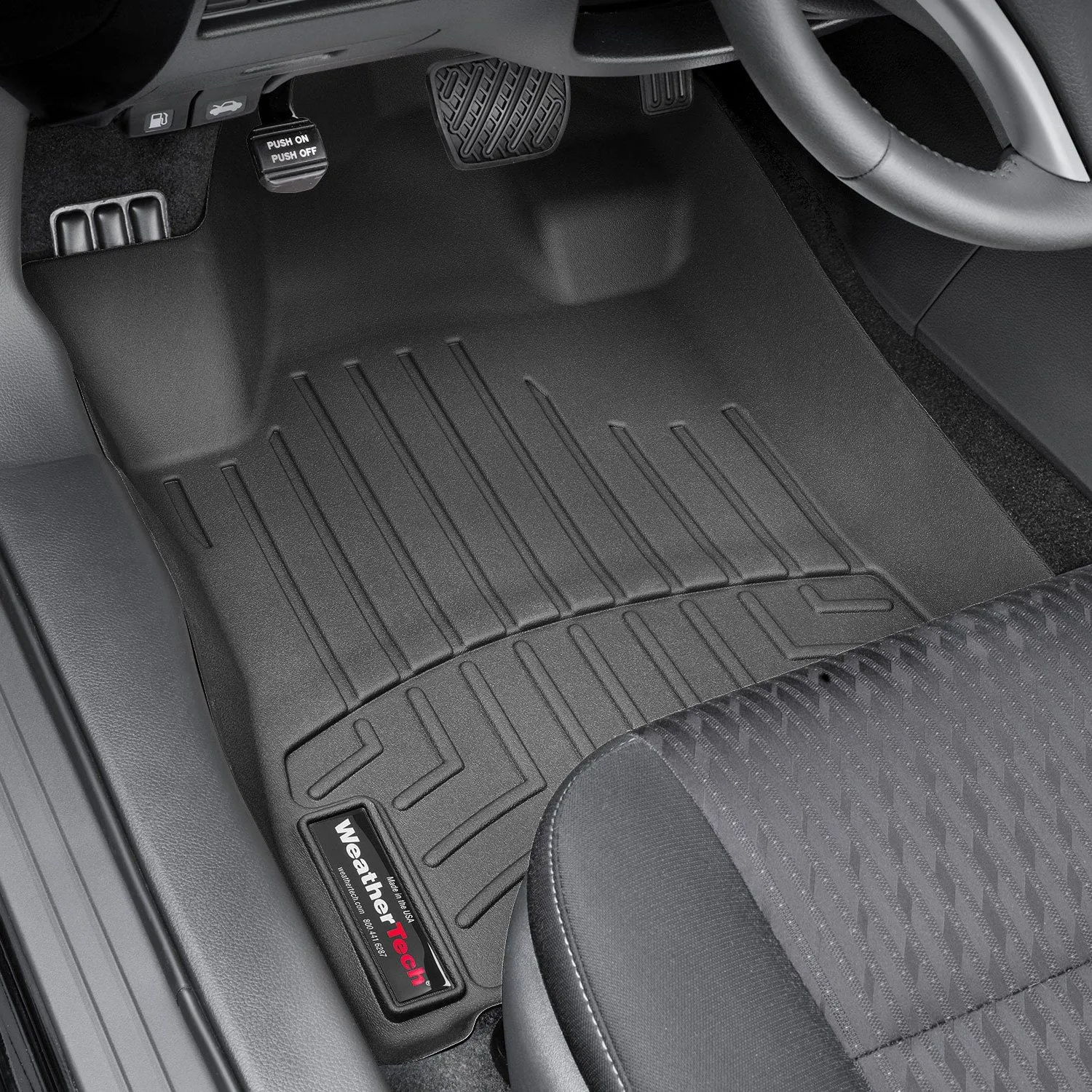 Weathertech® • 4410471 • FloorLiner • Molded Floor Liners • Black • First Row