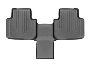 Weathertech® • 4410842 • FloorLiner • Molded Floor Liners • Black • Second Row • Volkswagen Atlas (with 2nd Row Bucket Seats) 18-23