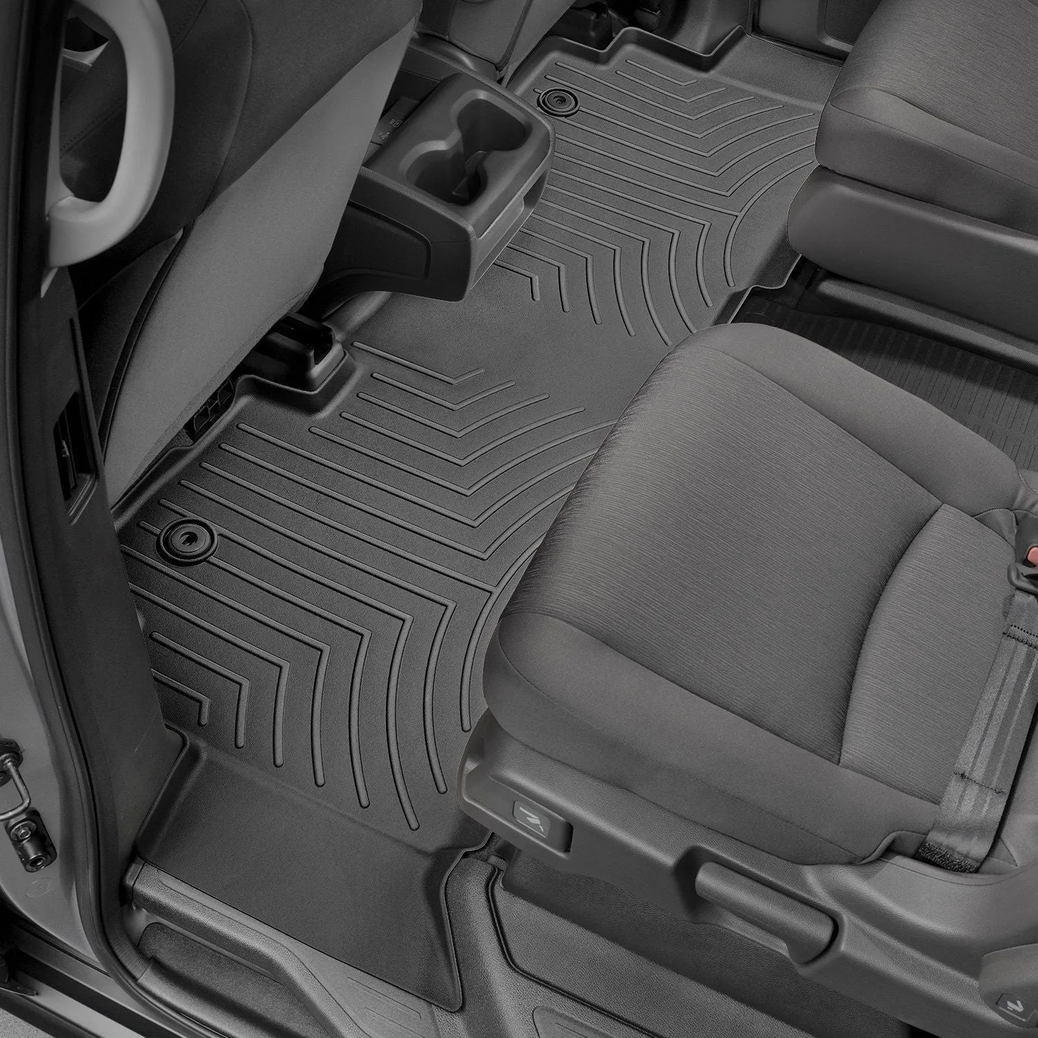 Weathertech® • 4412182 • FloorLiner • Molded Floor Liners • Black • Second Row • Honda Odyssey 18-23