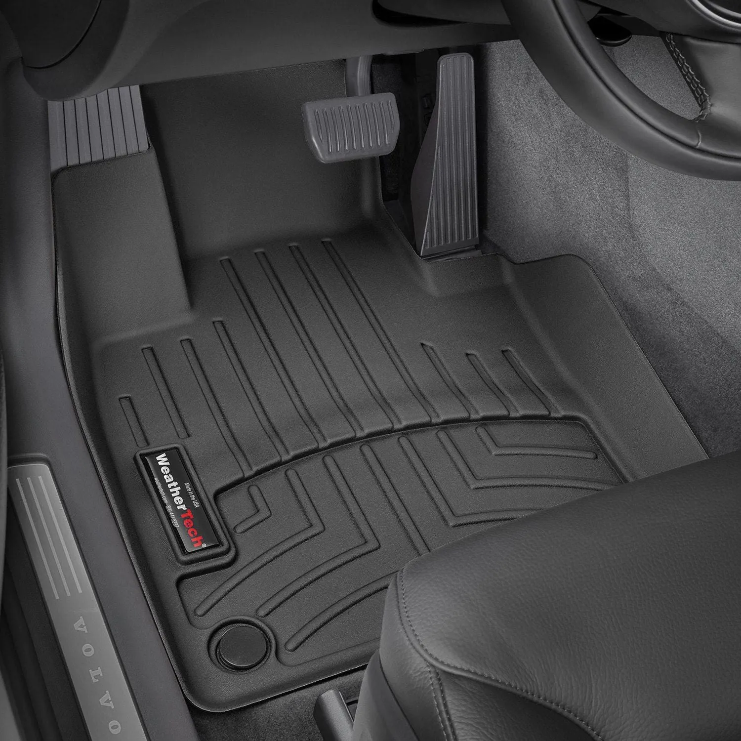 Weathertech® • 4412531 • FloorLiner • Molded Floor Liners • Black • First Row • Volvo XC60 18-23