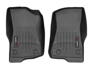 Weathertech® • 4413131 • FloorLiner • Molded Floor Liners • Black • First Row • Jeep Gladiator 20-23 / Wrangler JL 2-door 18-23, Unlimited 4-door 18-23, Unlimited Rubicon 392 22-23