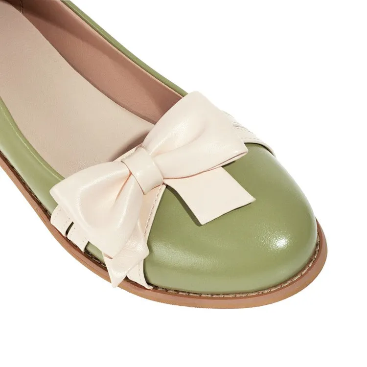 Women's  Bow Tie Flats Mary Jane Shoes