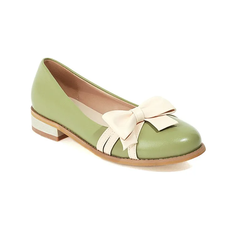 Women's  Bow Tie Flats Mary Jane Shoes