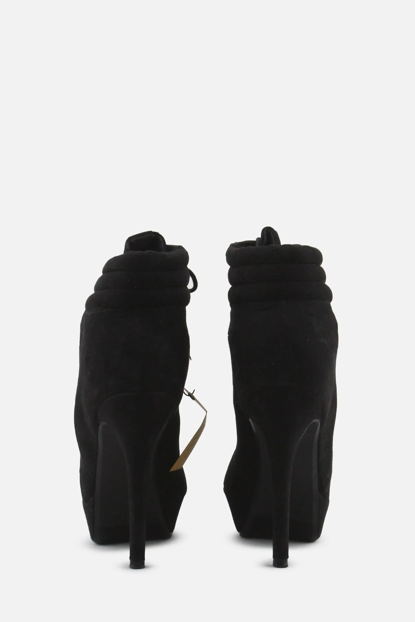 Zara Laces Stilettos Ankle Boots | Suede